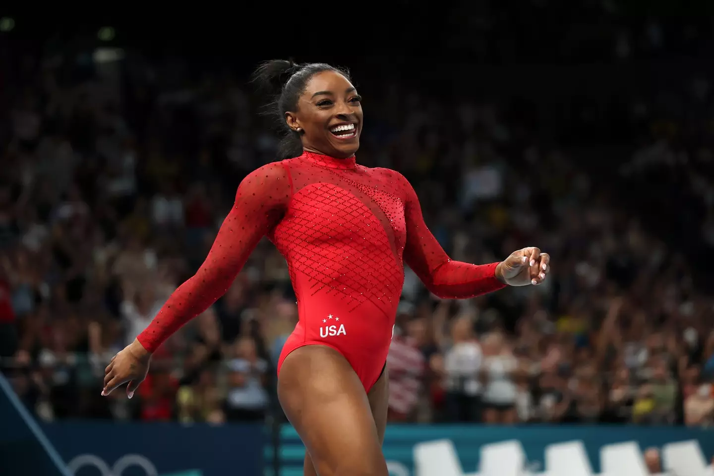 The 27-year-old is the most decorated gymnast in history. (Tom Weller/VOIGT/GettyImages)