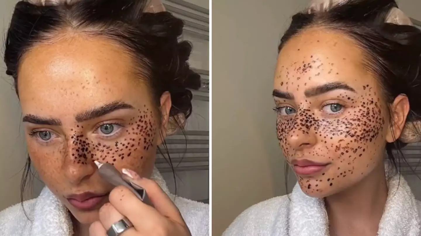 Influencer blasted for creating semi-permanent henna freckles in social media trend