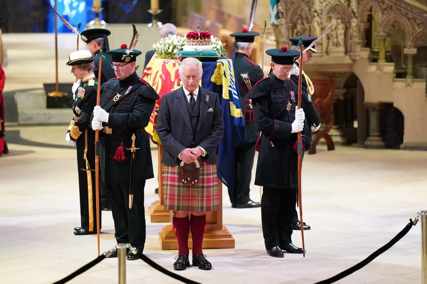 The Queen's children stood aside her coffin (Jane Barlow - WPA Pool/Getty Images)