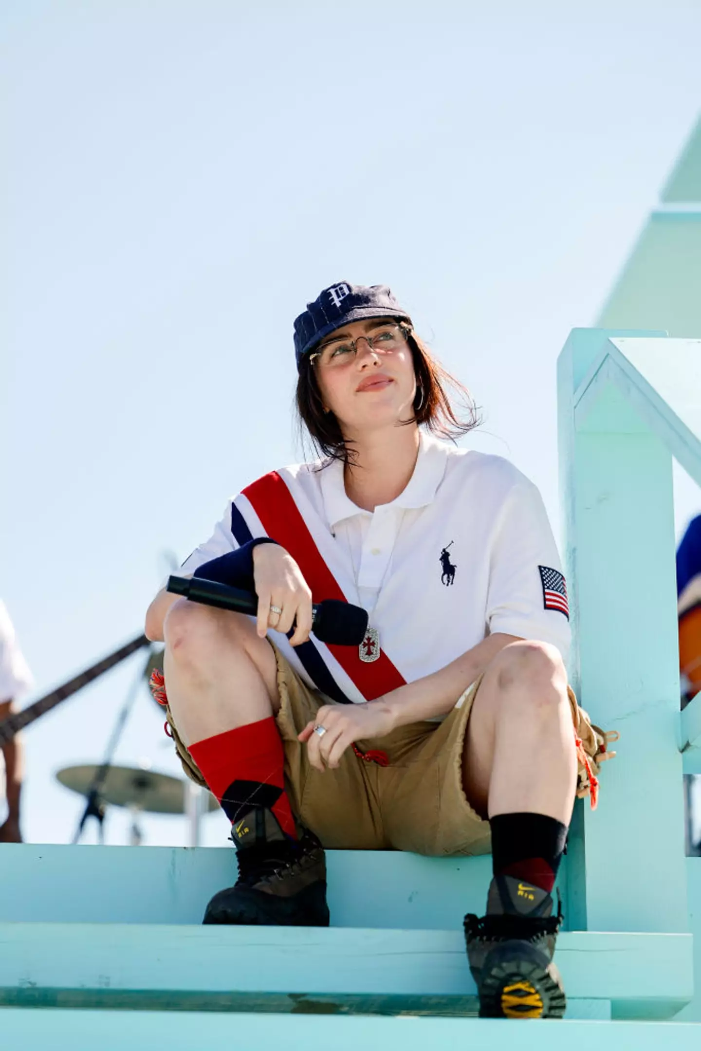 Billie Eilish performed at the Olympics closing ceremony on Sunday. (Emma McIntyre / Staff / Getty Images)