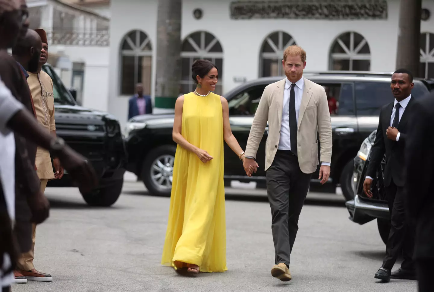 The couple left the UK in 2020 for a new life in the States. (KOLA SULAIMON/AFP via Getty Images)