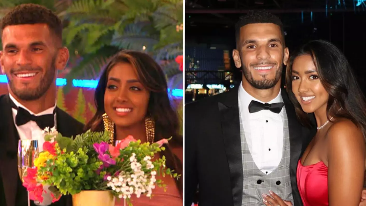 Love Island winners Kai Fagan and Sanam Harrinanan announce engagement in sweet post