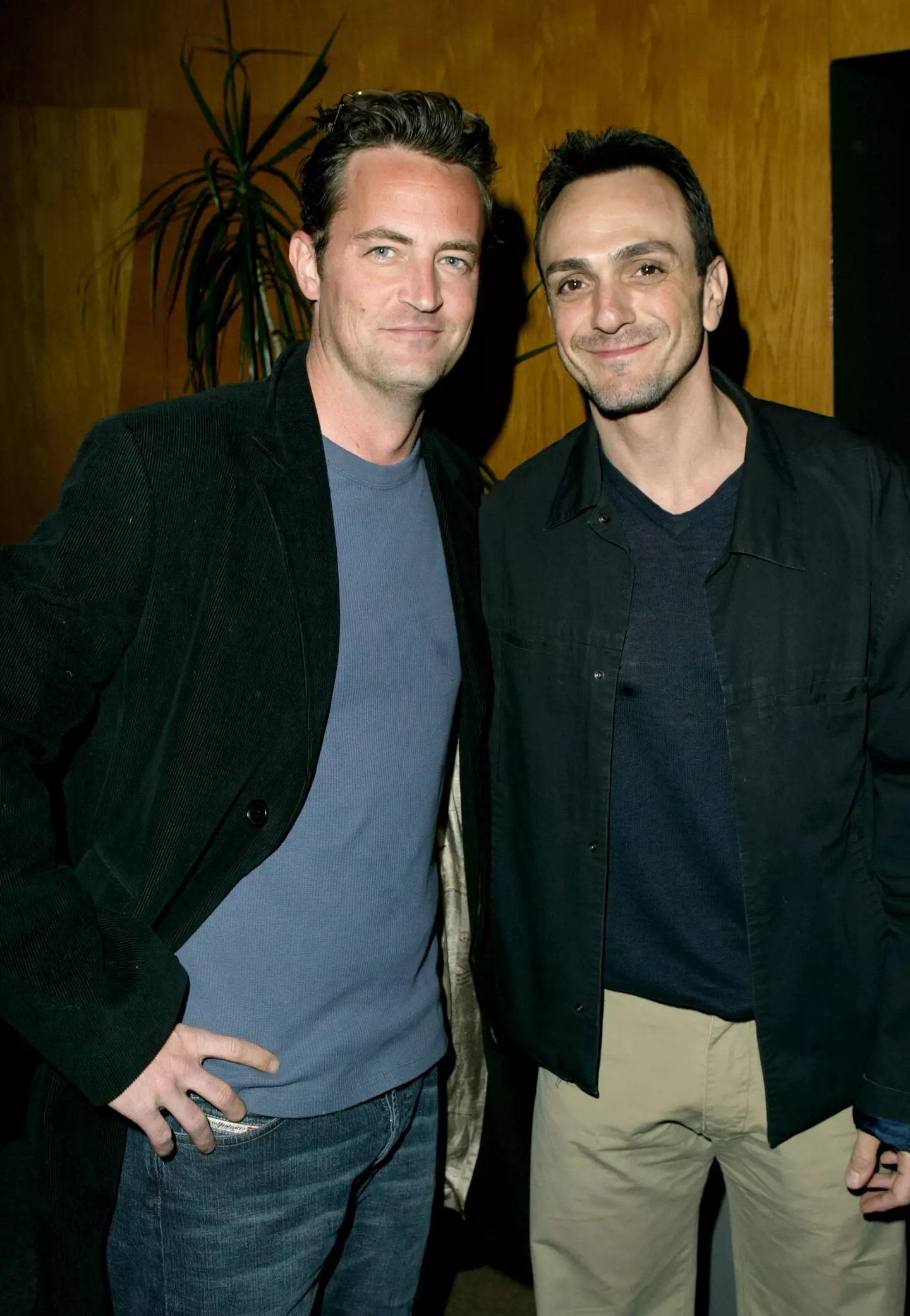 Matthew Perry and Hank Azaria starred in Friends together.