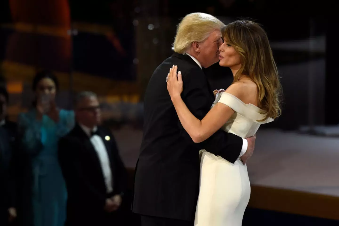 A lip reader revealed what the couple allegedly said to each other during their dances (SAUL LOEB / Staff / Getty Images)