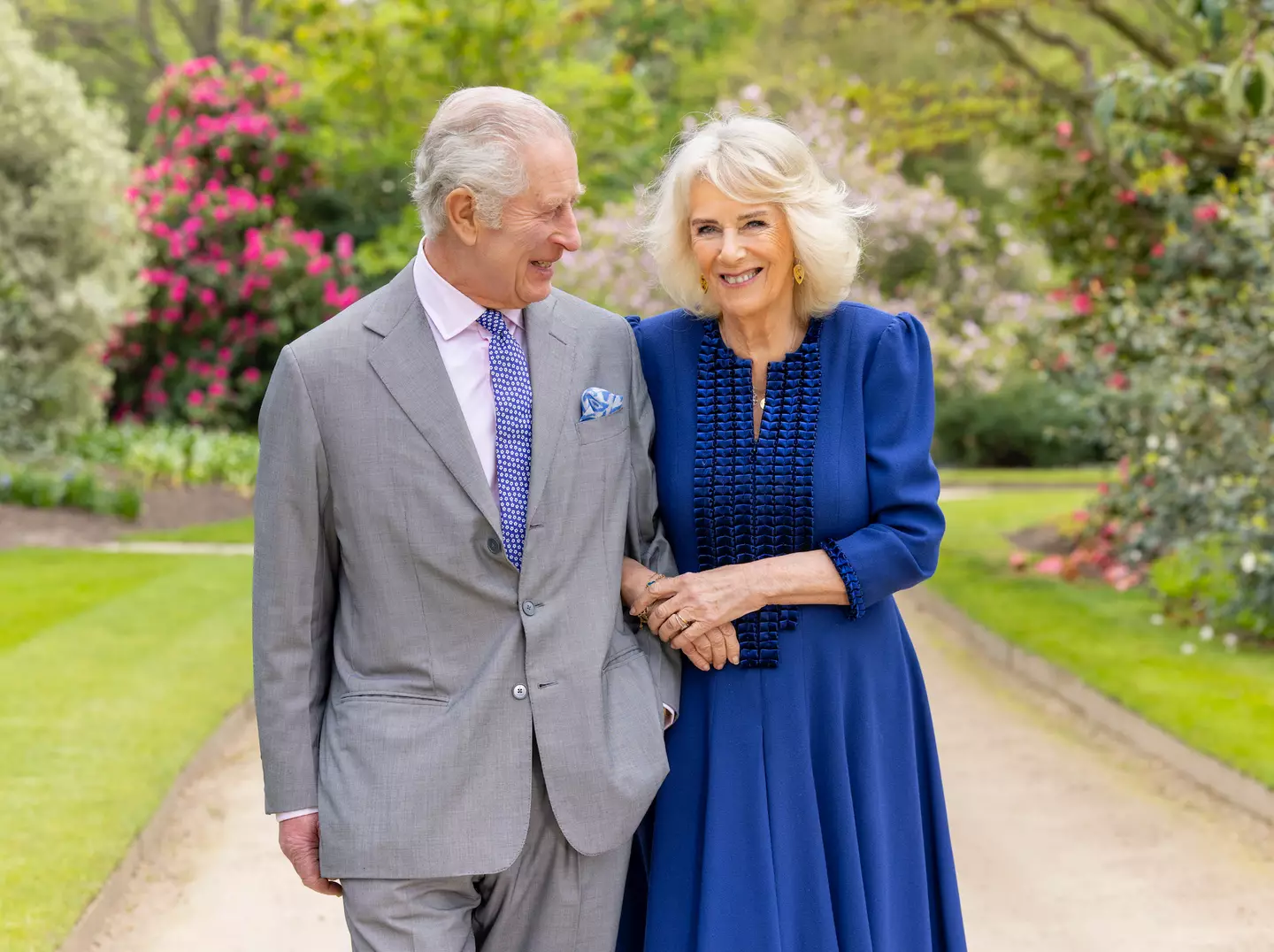 A new photo of Charles and Camilla has been released. (PA)