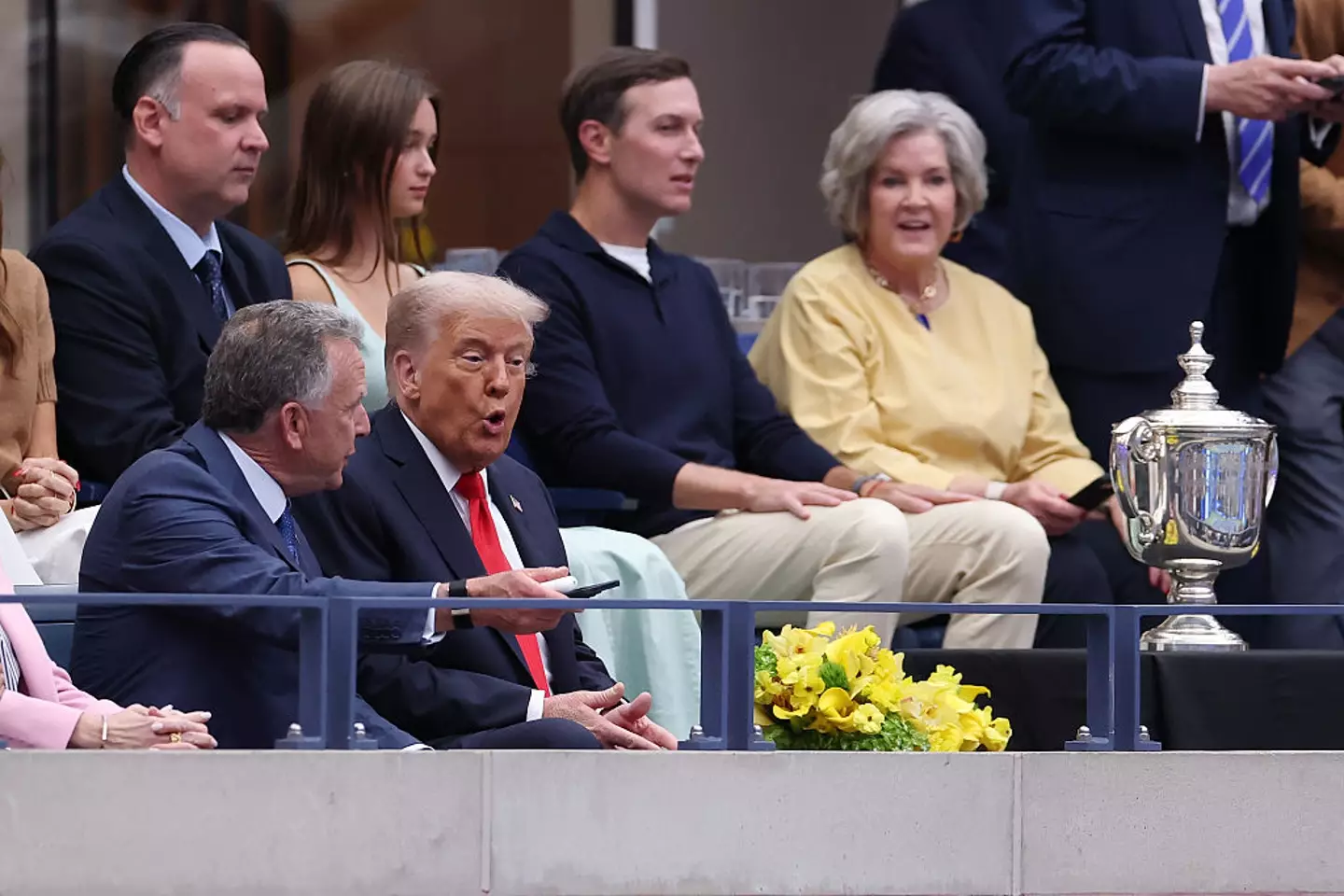 The extra security for Trump caused chaos (Elsa/Getty Images)