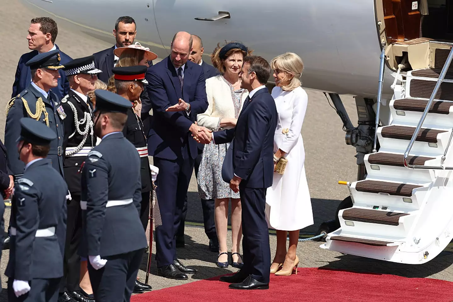French President, Emmanuel Macron, and his wife, Brigitte, arrived in the UK today (8 July) for their three-day state visit (WPA Pool / Pool / Getty Images)