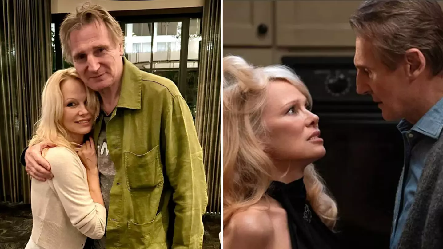 Liam Neeson makes NSFW admission about 'hot' sex scene with Pamela Anderson