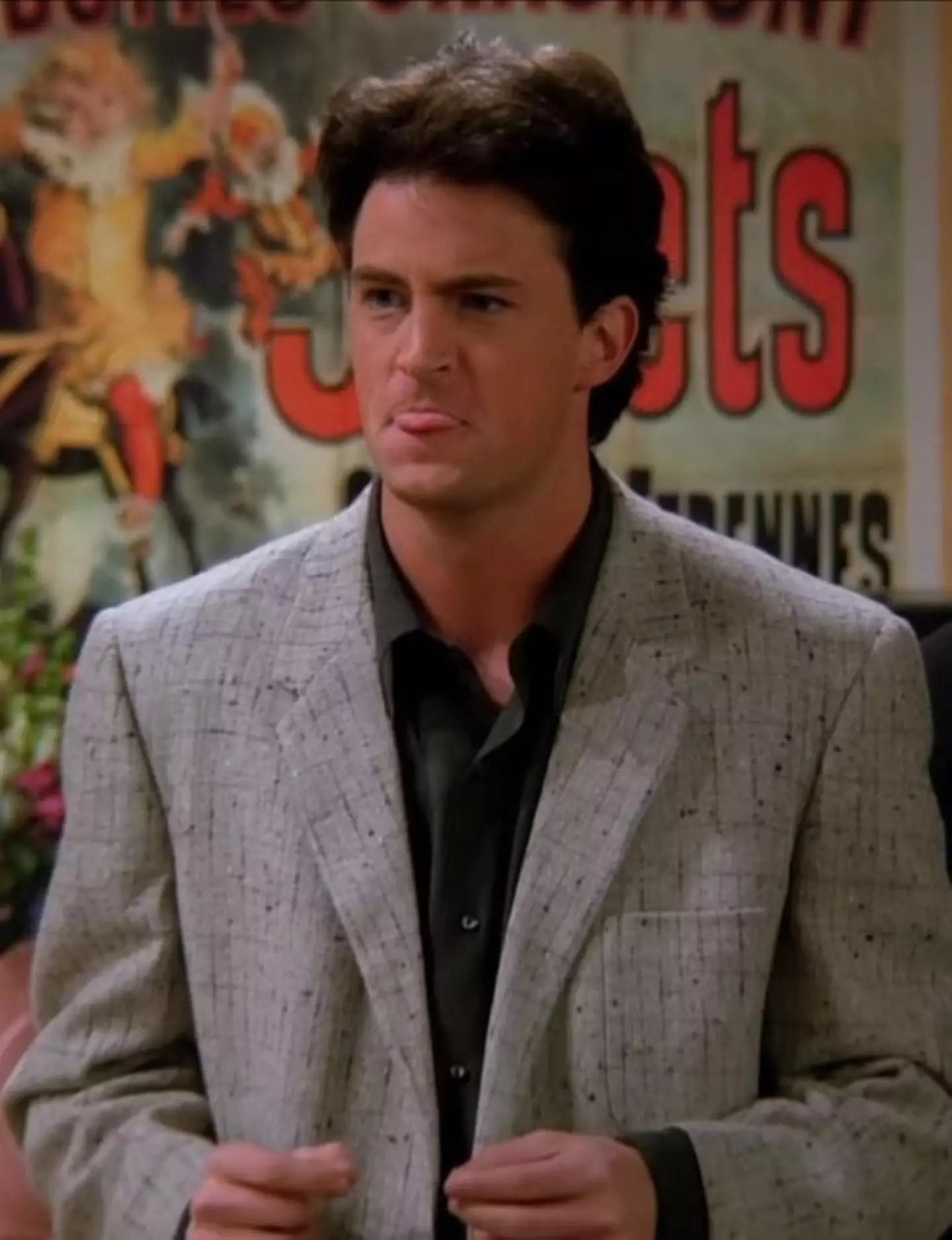 Matthew Perry as Chandler Bing in Friends.