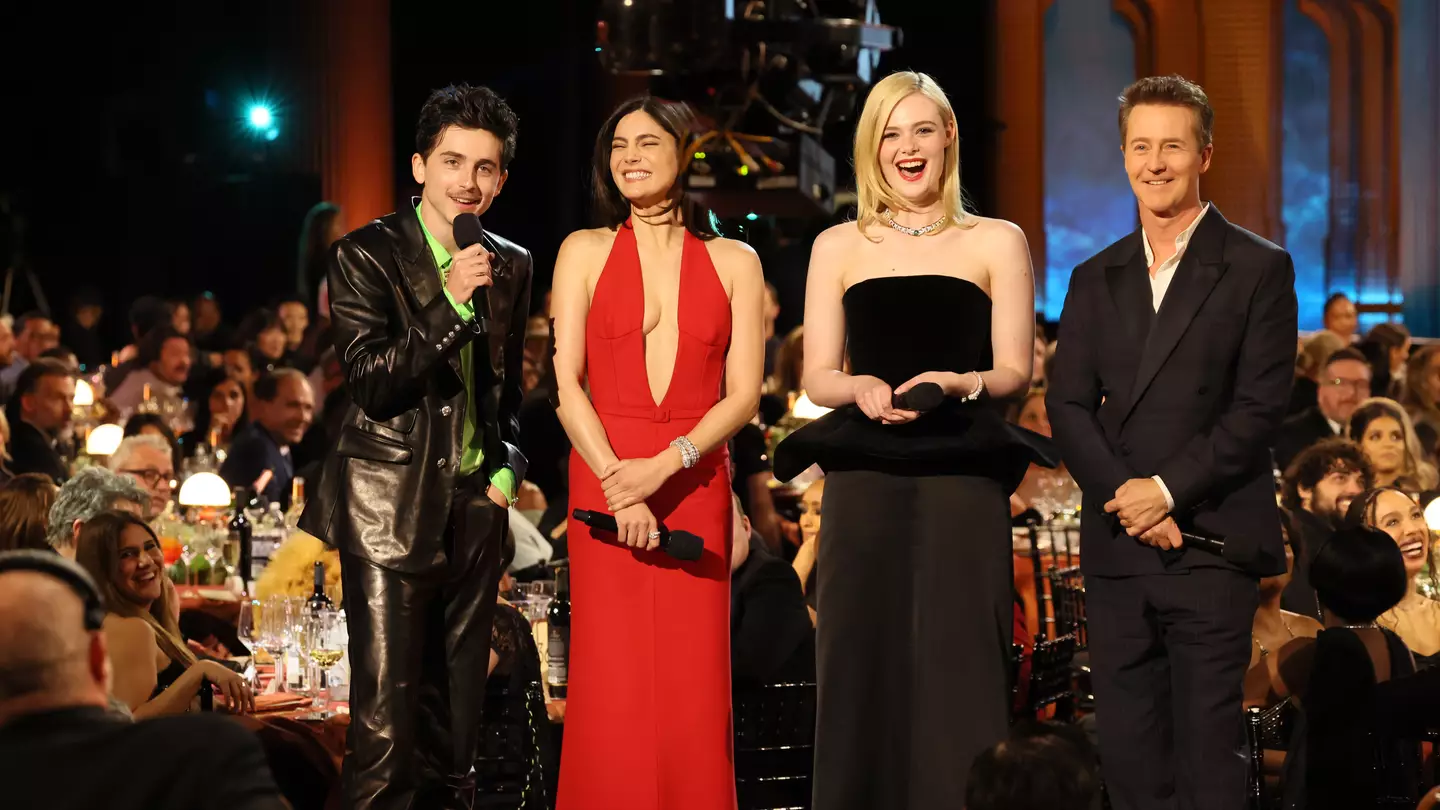 Timothée Chalamet makes major blunder while presenting SAG Awards