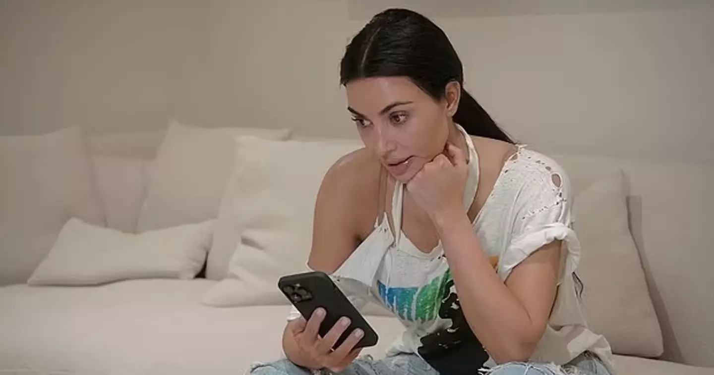 Kim and Kourtney had a heated phone call in the season premier.