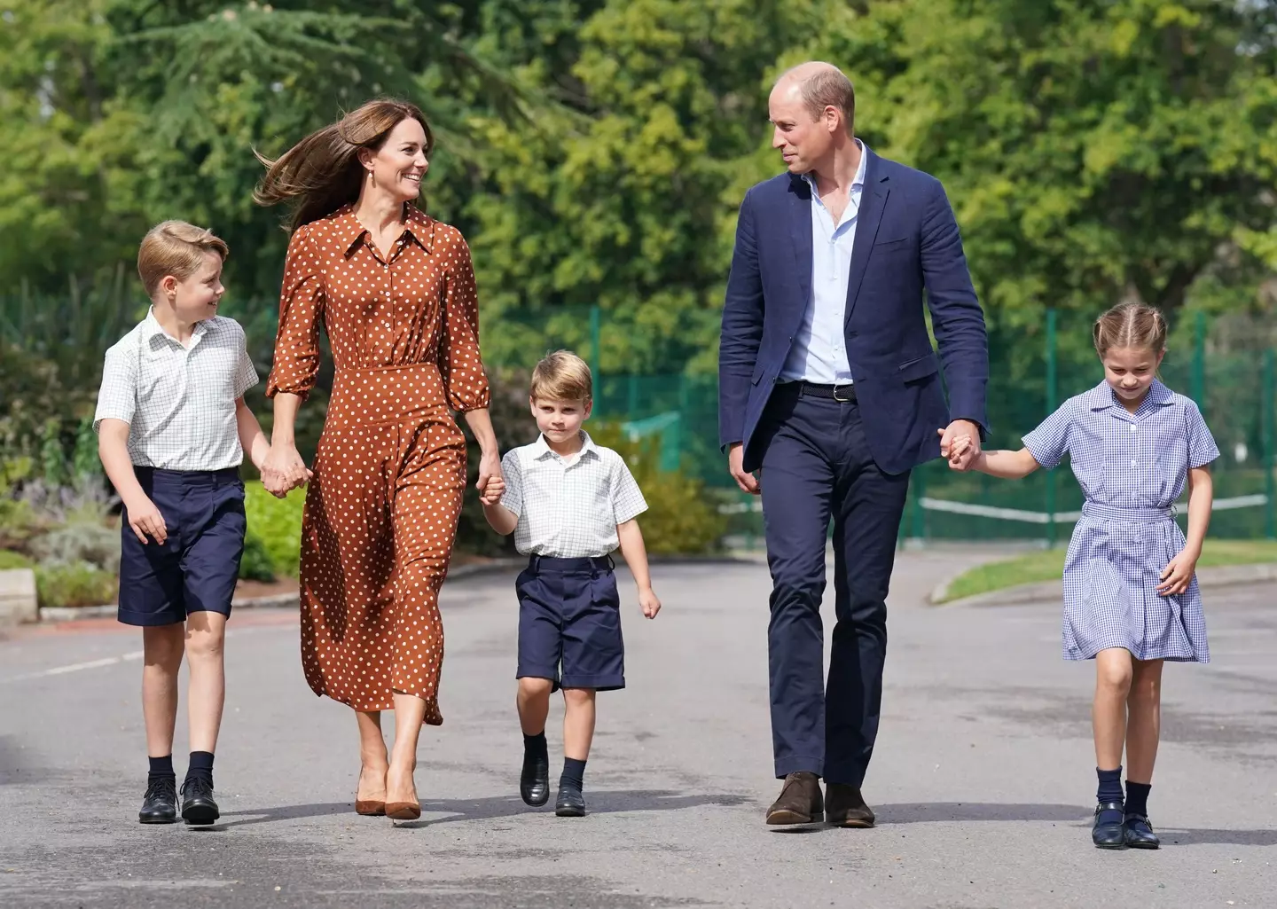 Prince George and Princess Charlotte earlier this month.