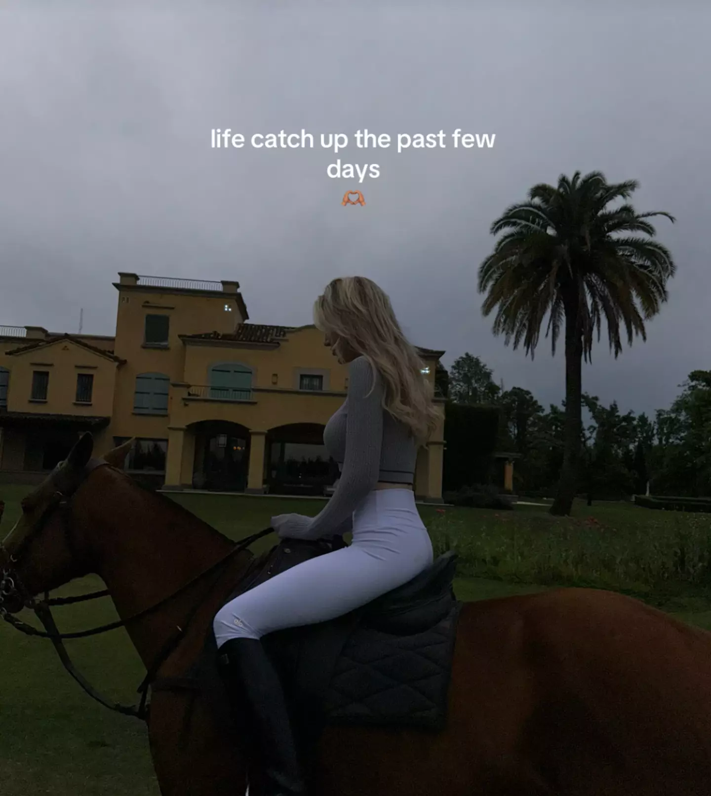 His girlfriend Kate Cassidy shared 'catch up' photos four days ago (TikTok/@kateecass)