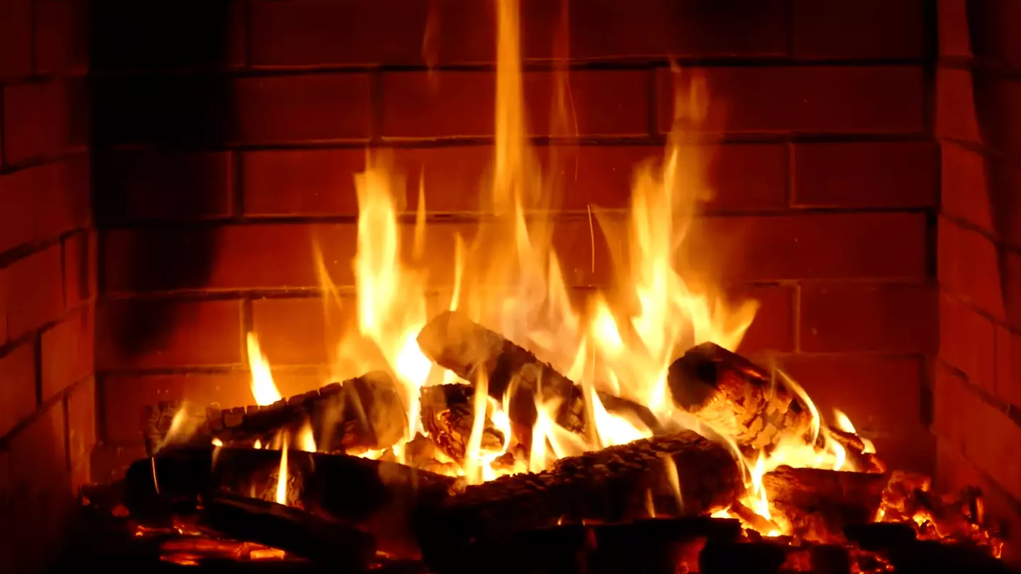 The video in question is of a fireplace burning for 10 hours straight (YouTube/Fireplace10hours)