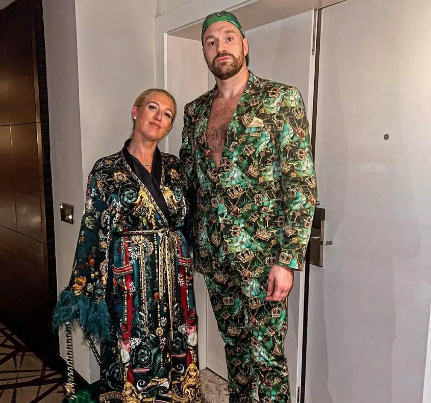 Paris Fury flew to Saudi Arabia to support Tyson during a boxing match.