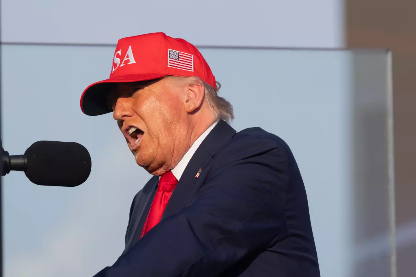Trump appeared in Iowa on Friday (Scott Olson/Getty Images)