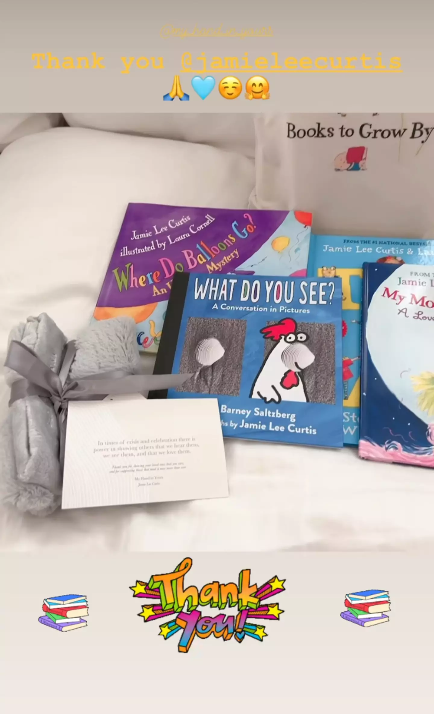 Lindsay shared the sweet gift from her 'movie mom'