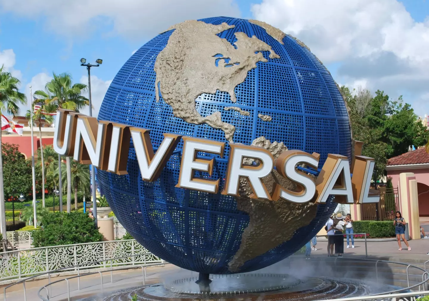 Universal staff members asked Whitney to cover up. (