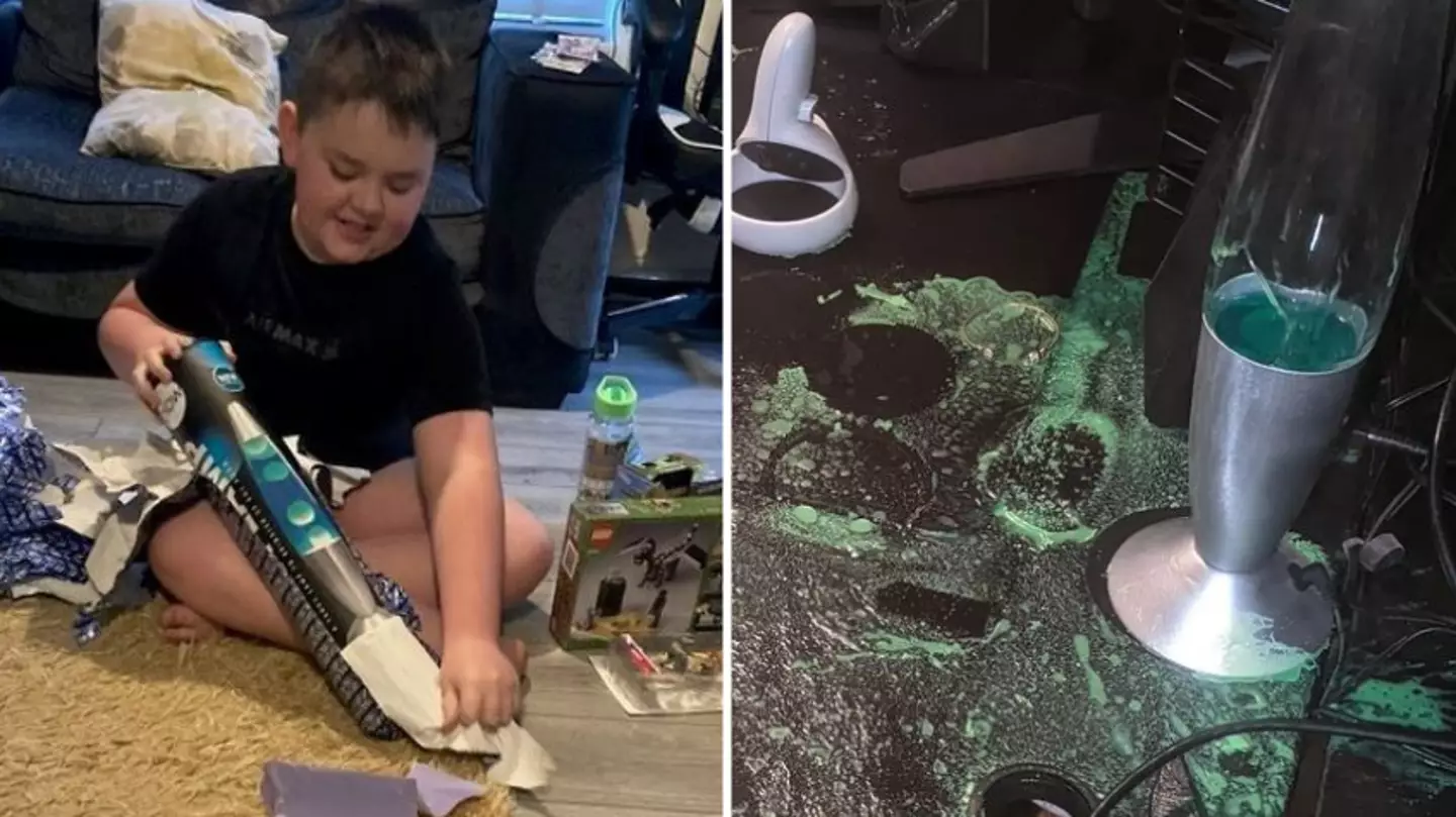 Mum's Warning After Son's £14.99 Lava Lamp Explodes