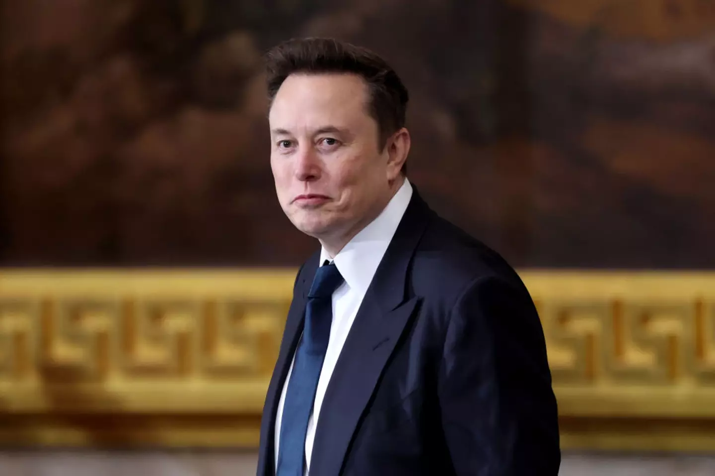 Elon Musk has proposed a bizarre new name for the English Channel (Pool / Pool / Getty Images)