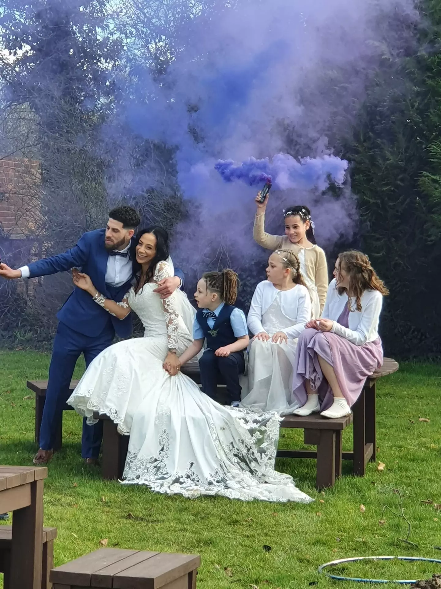 Shona on her wedding day.