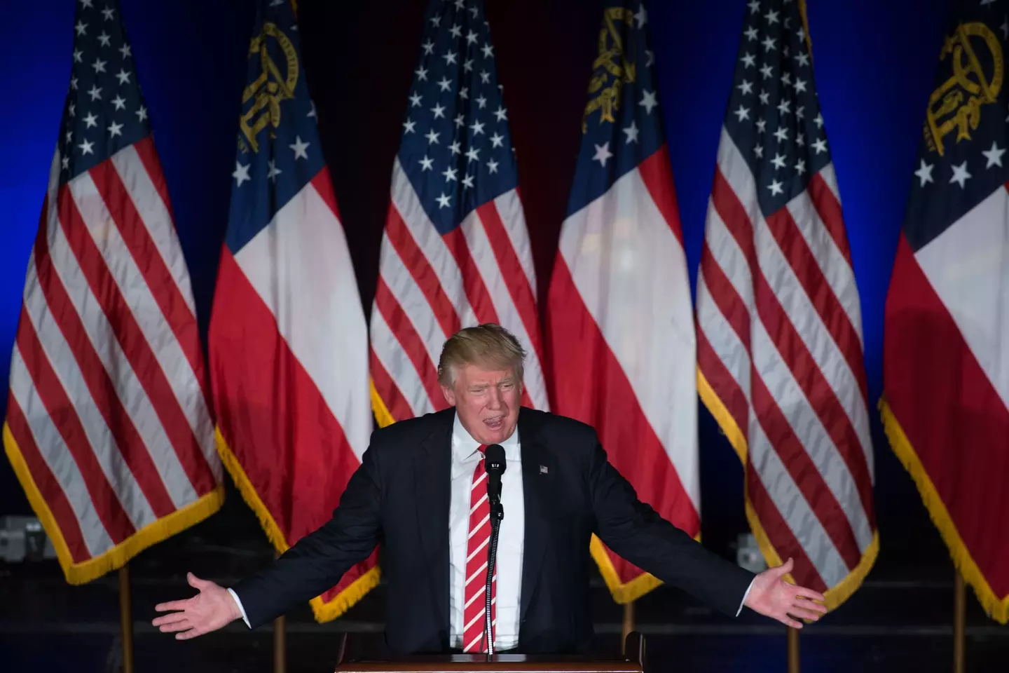 Donald Trump's views on same-sex marriage have seemingly become more severe over time (Branden Camp/Getty Images)
