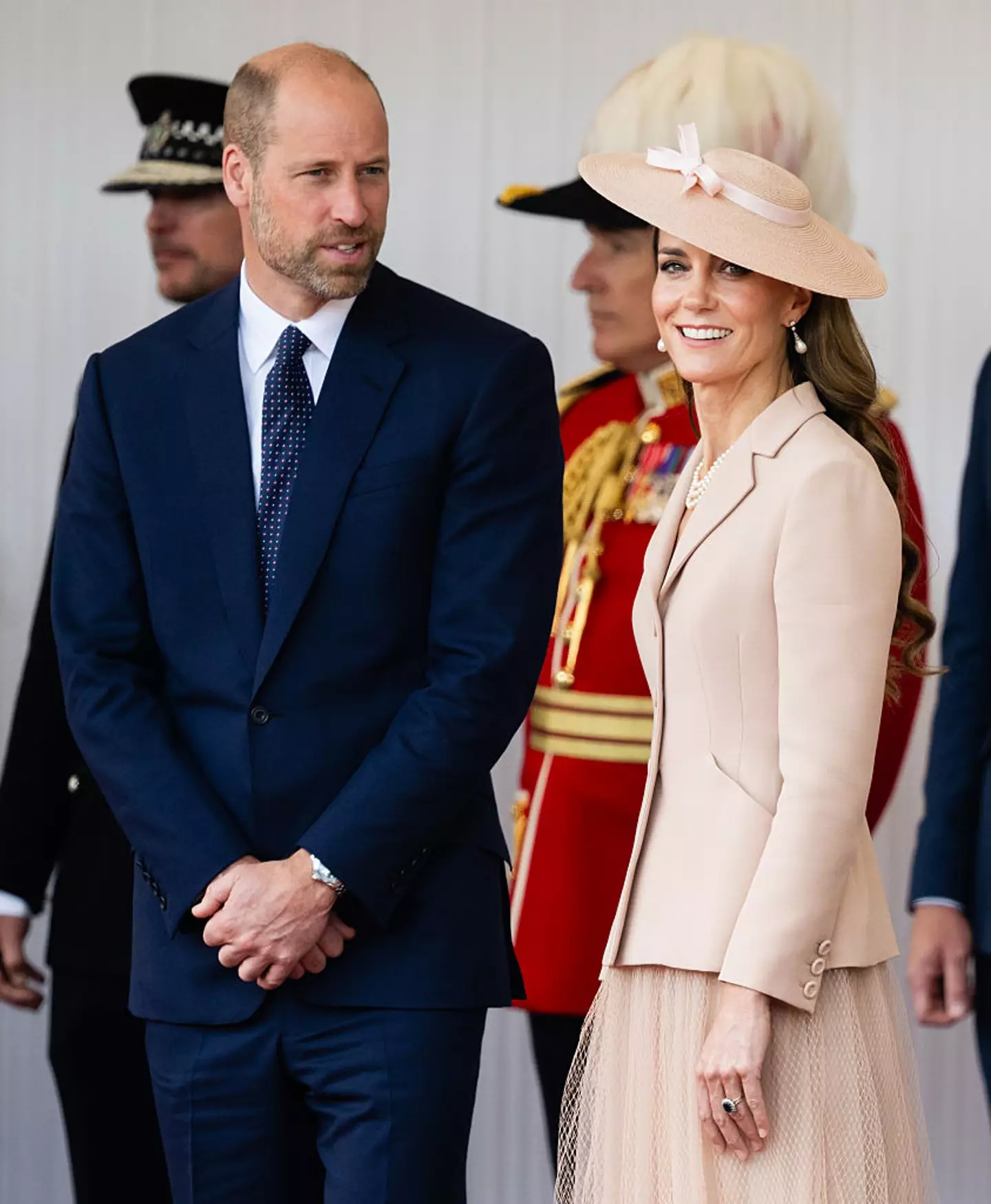 Kate Middleton and Prince William also welcomed the French leader (Samir Hussein / Getty Images)