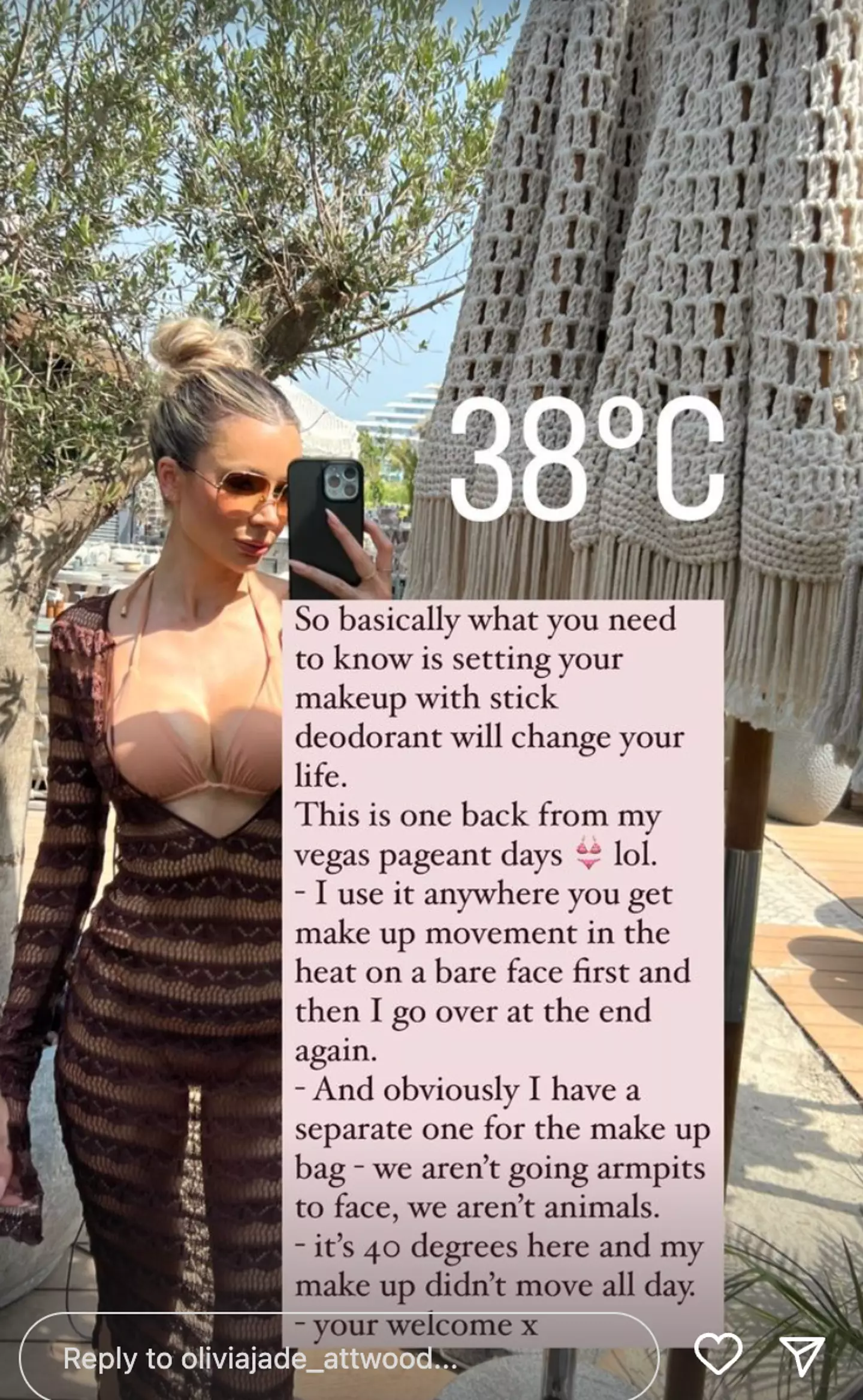 Atwood explained the hack in a further Instagram post.