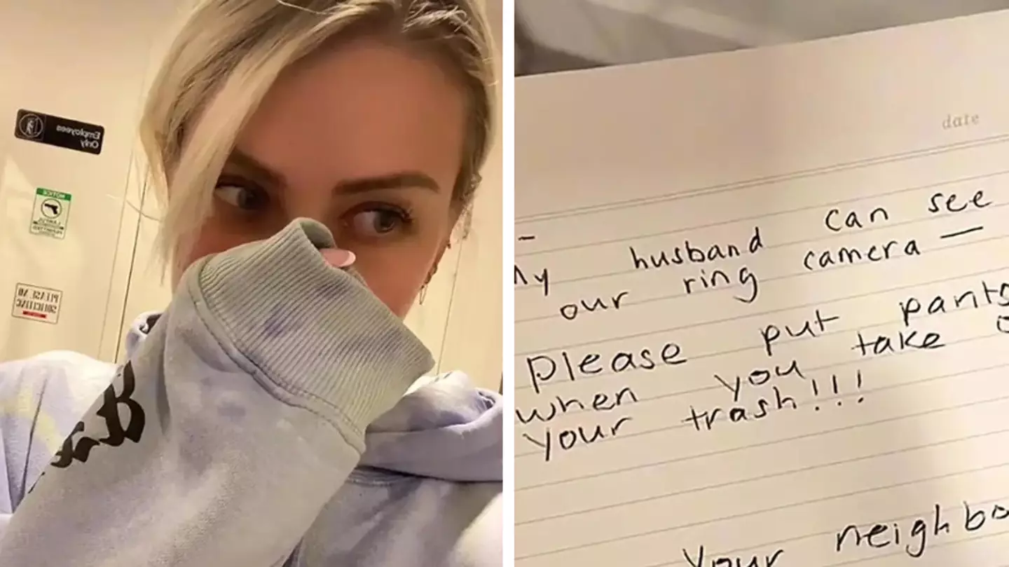 Woman shamed by neighbours for how she dresses when she takes the bins out