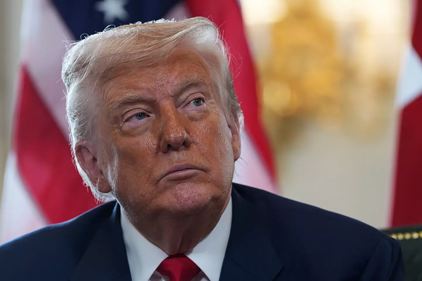 Trump said he 'never had the privilege' of going to Epstein's island (Christopher Furlong / Staff / Getty Images)