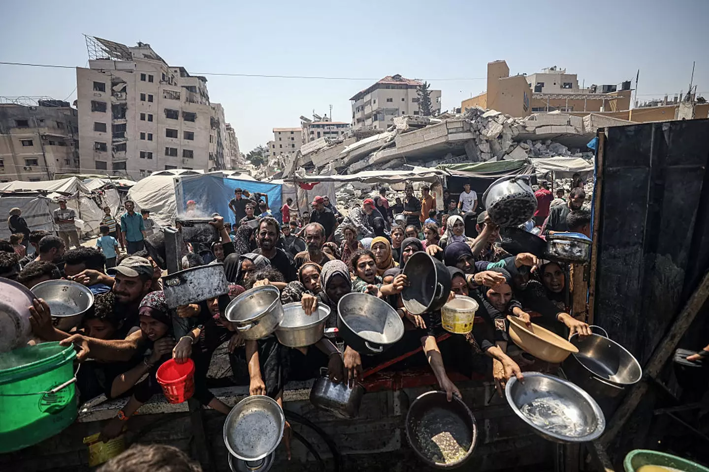 Palestinians in Gaza are facing horrifying food shortages under Israeli blockades (Anadolu / Contributor / Getty Images)