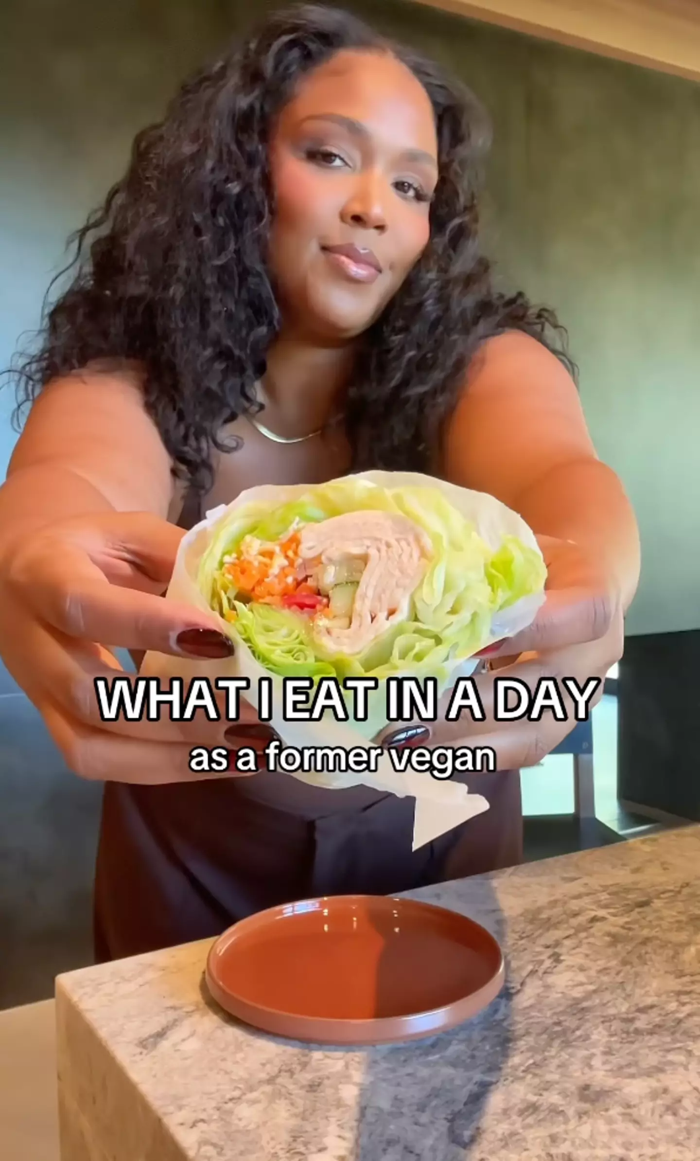Lizzo has come under fire again for lifting the lid on her nutritional choices (Instagram/@lizzobeeating)