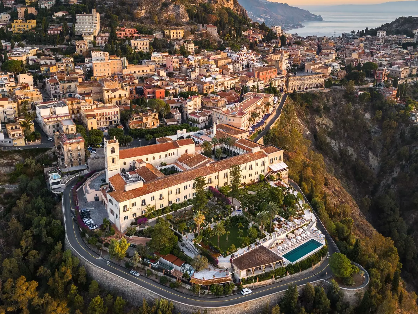 White Lotus was filmed in San Domenico Palace Taormina A Four Seasons Hotel.
