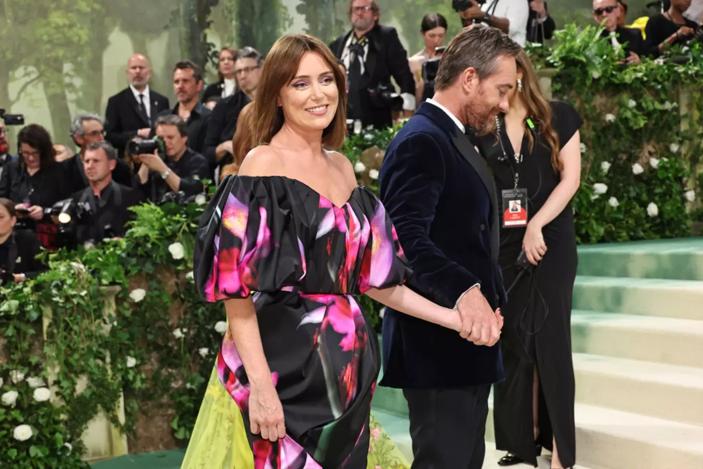 Fans said the couple looked loved up. (Jamie McCarthy/Getty Images)