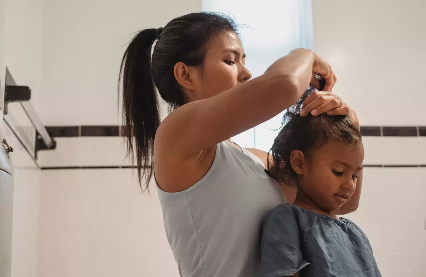 The mum said she takes good care of her daughter’s hair (stock image).