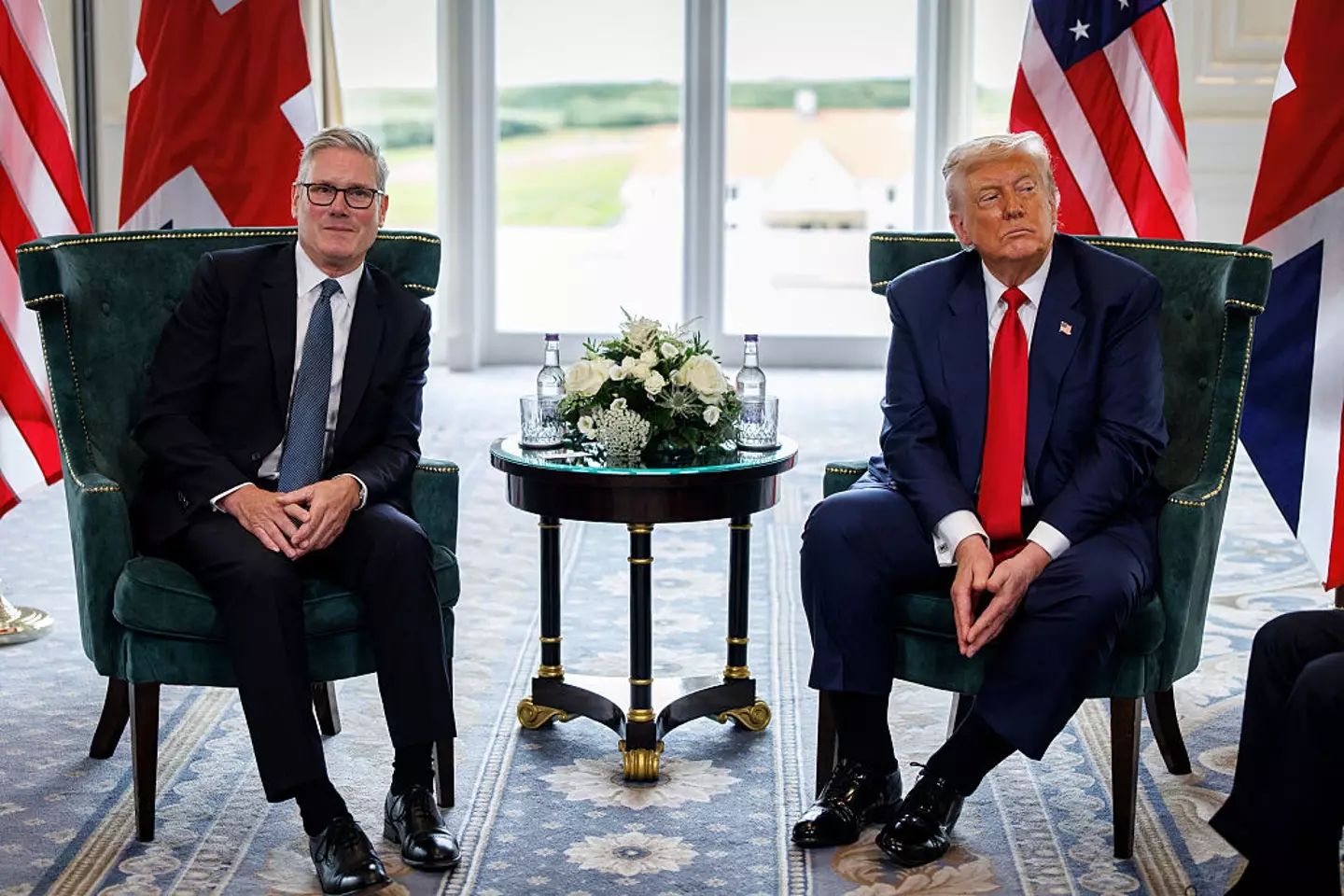 Trump made the comment during a trip to the UK (Tolga Akmen/EPA/Bloomberg via Getty Images)