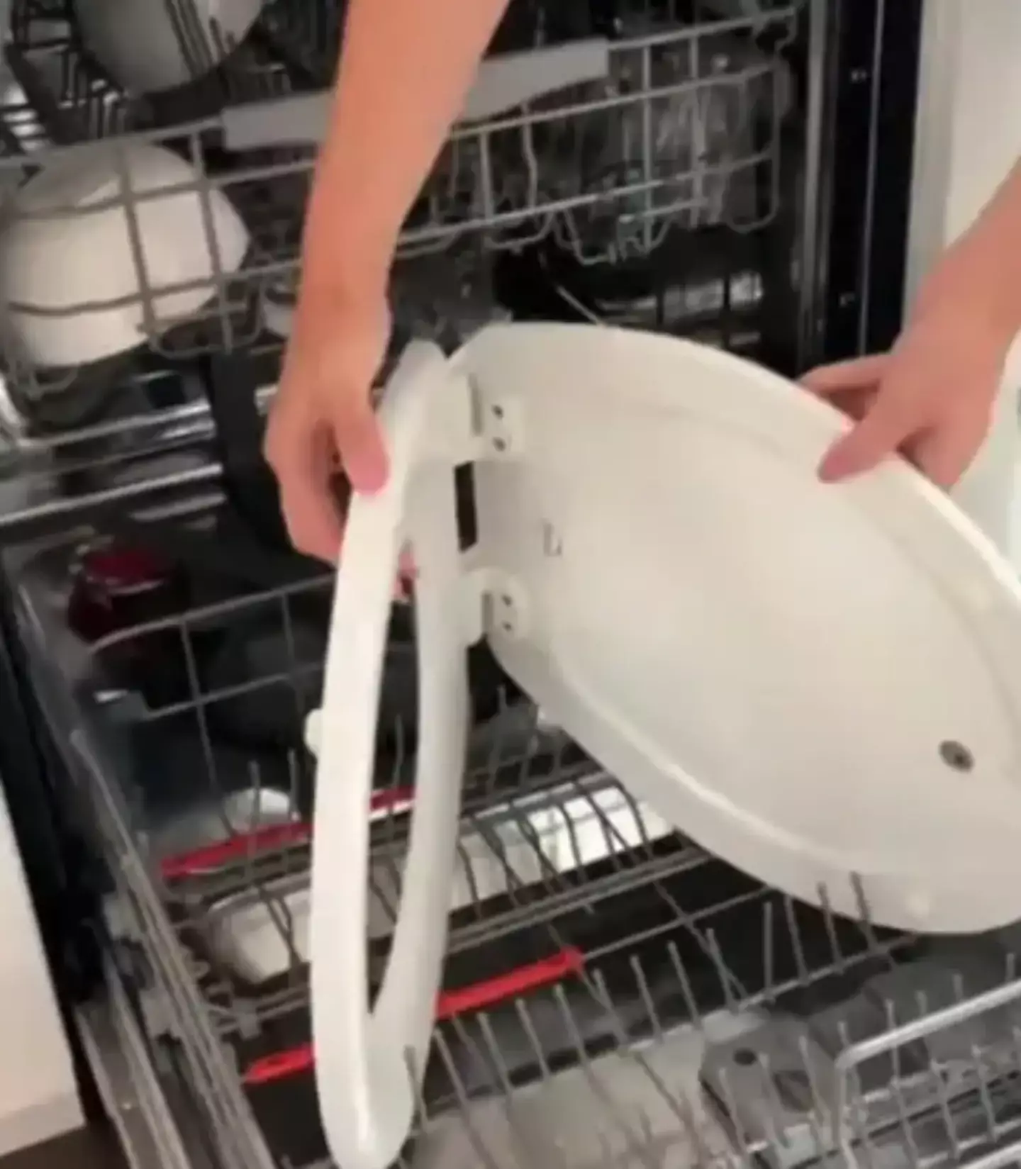 Some TikTok users were less than impressed by the toilet seat 'hack'.
