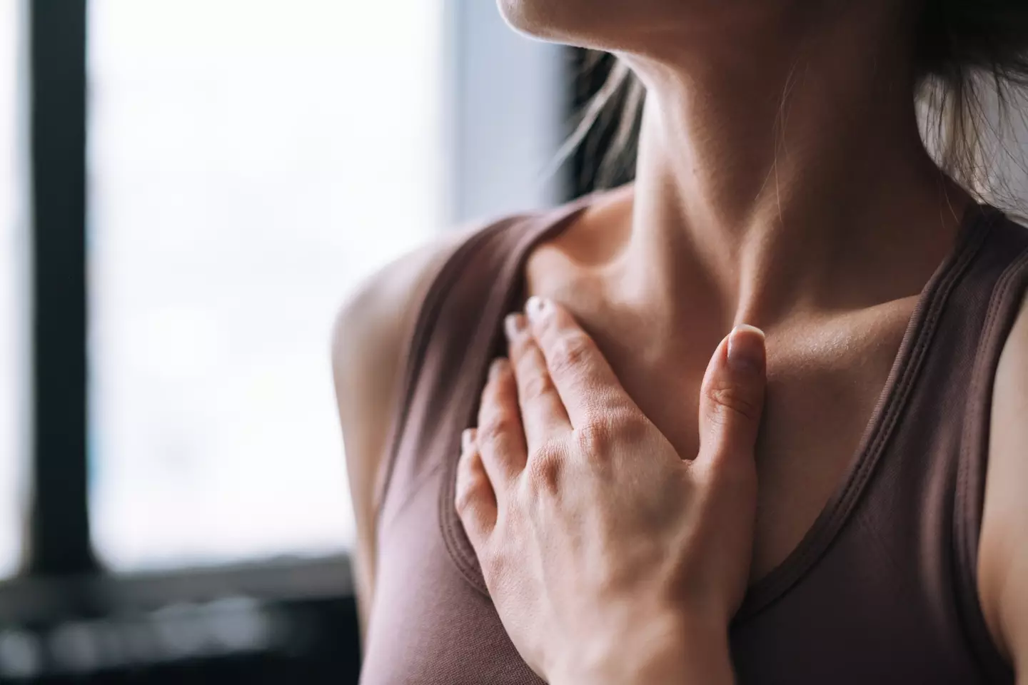 Experts say sudden fat loss may leave delicate neck skin lacking support (Getty Stock Images)