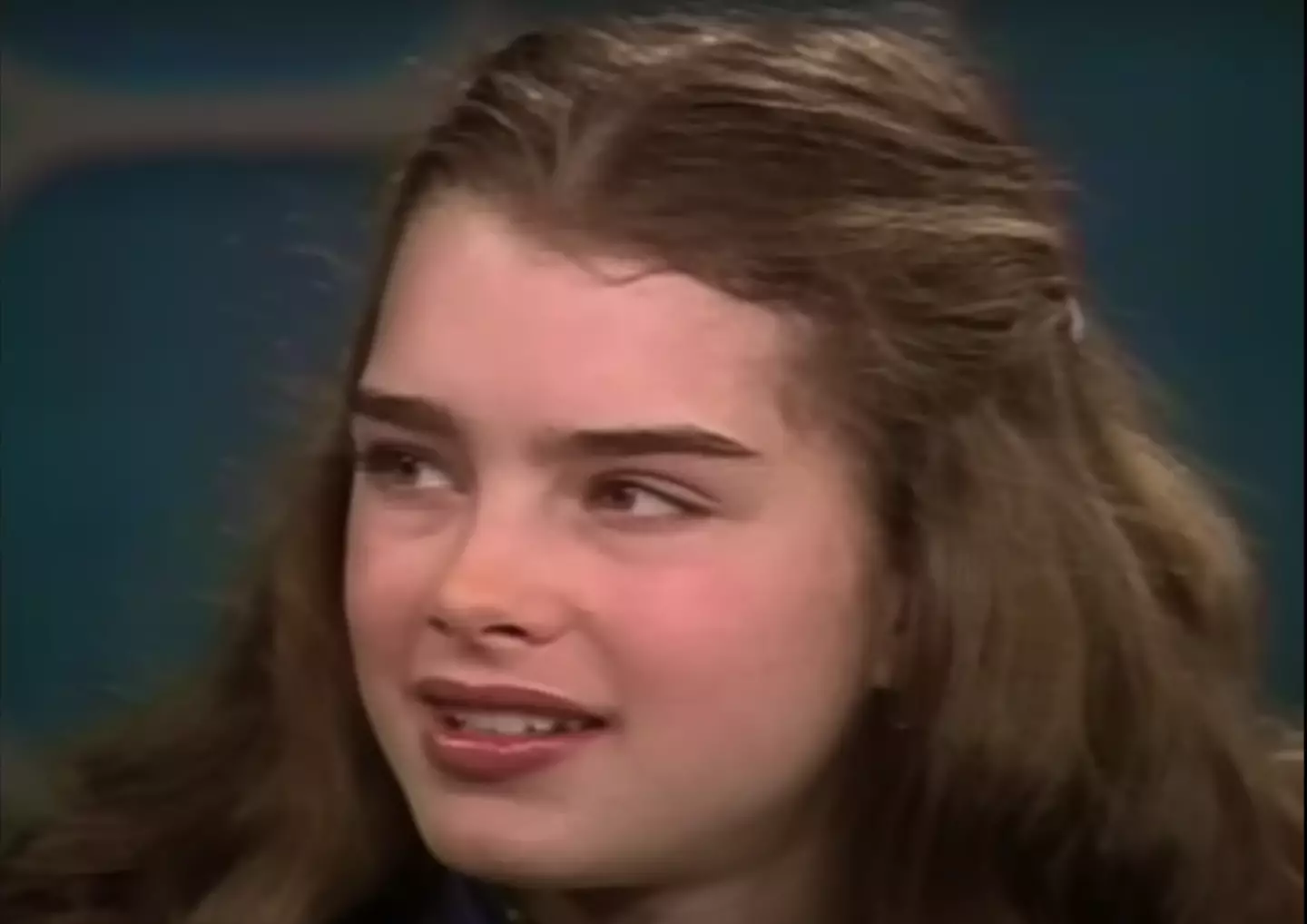 Young Brooke Shields.