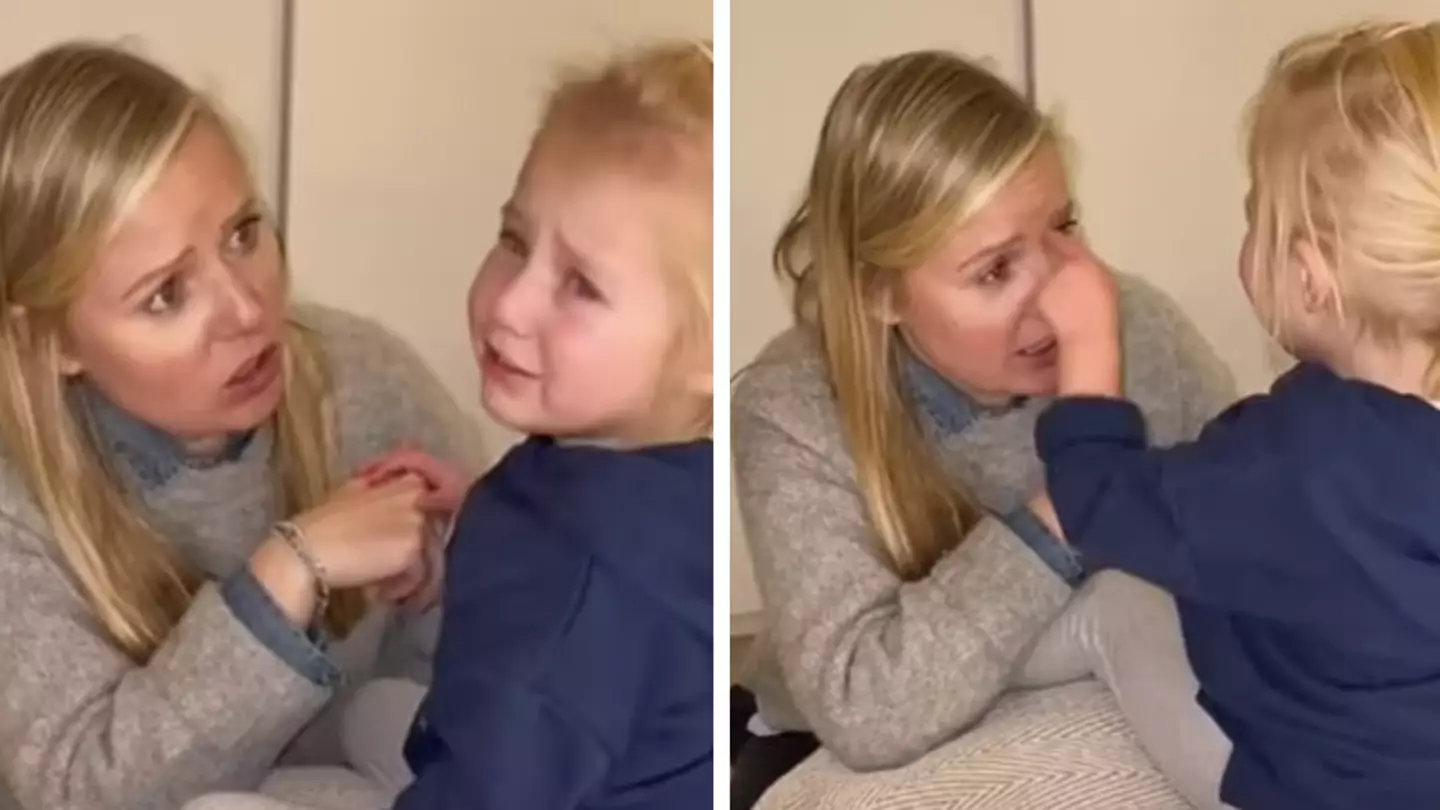 Little girl left in tears because she doesn’t have wrinkles like her mum