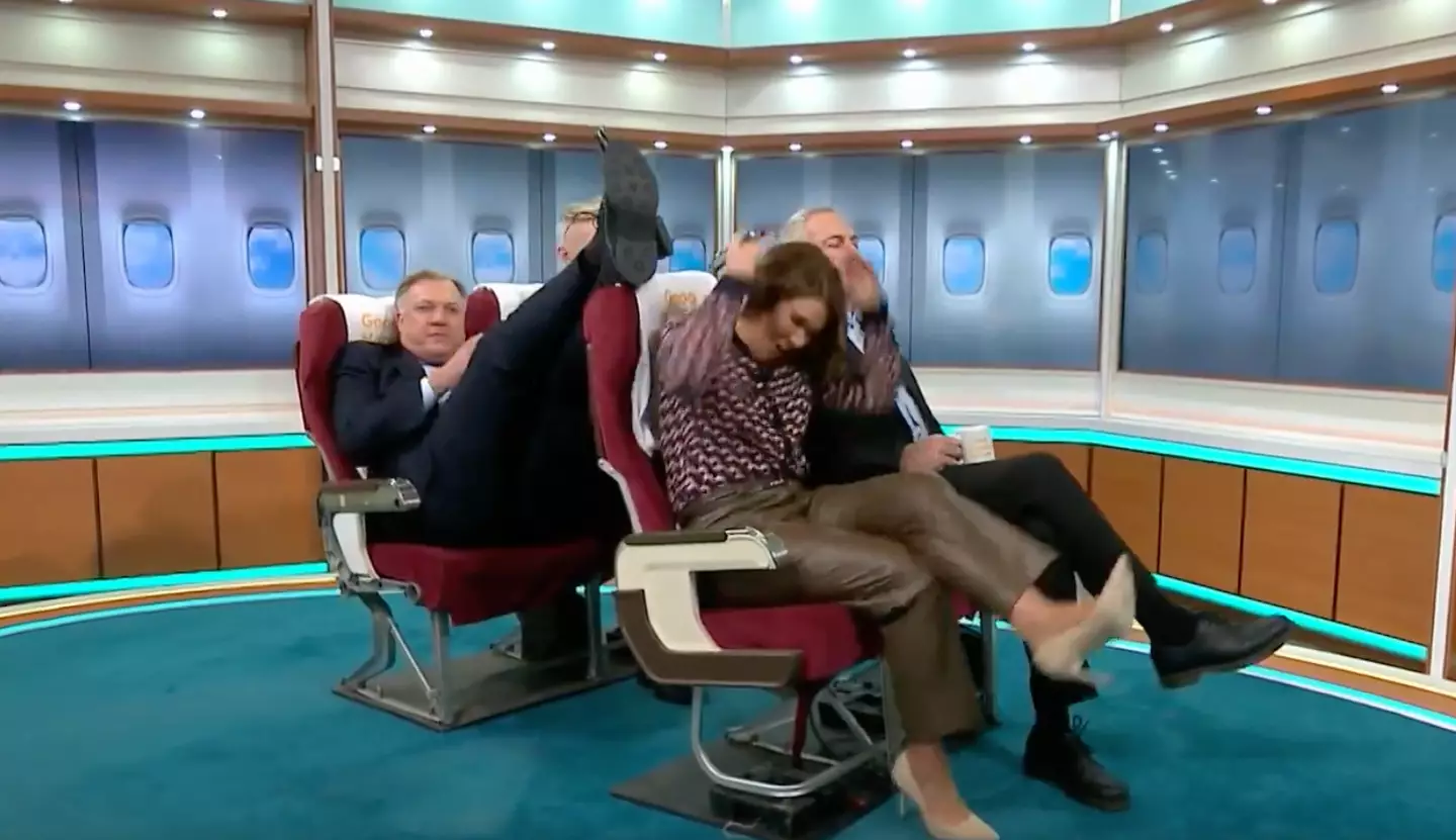 Ed Balls accidentally booted Susanna Reid in the head.