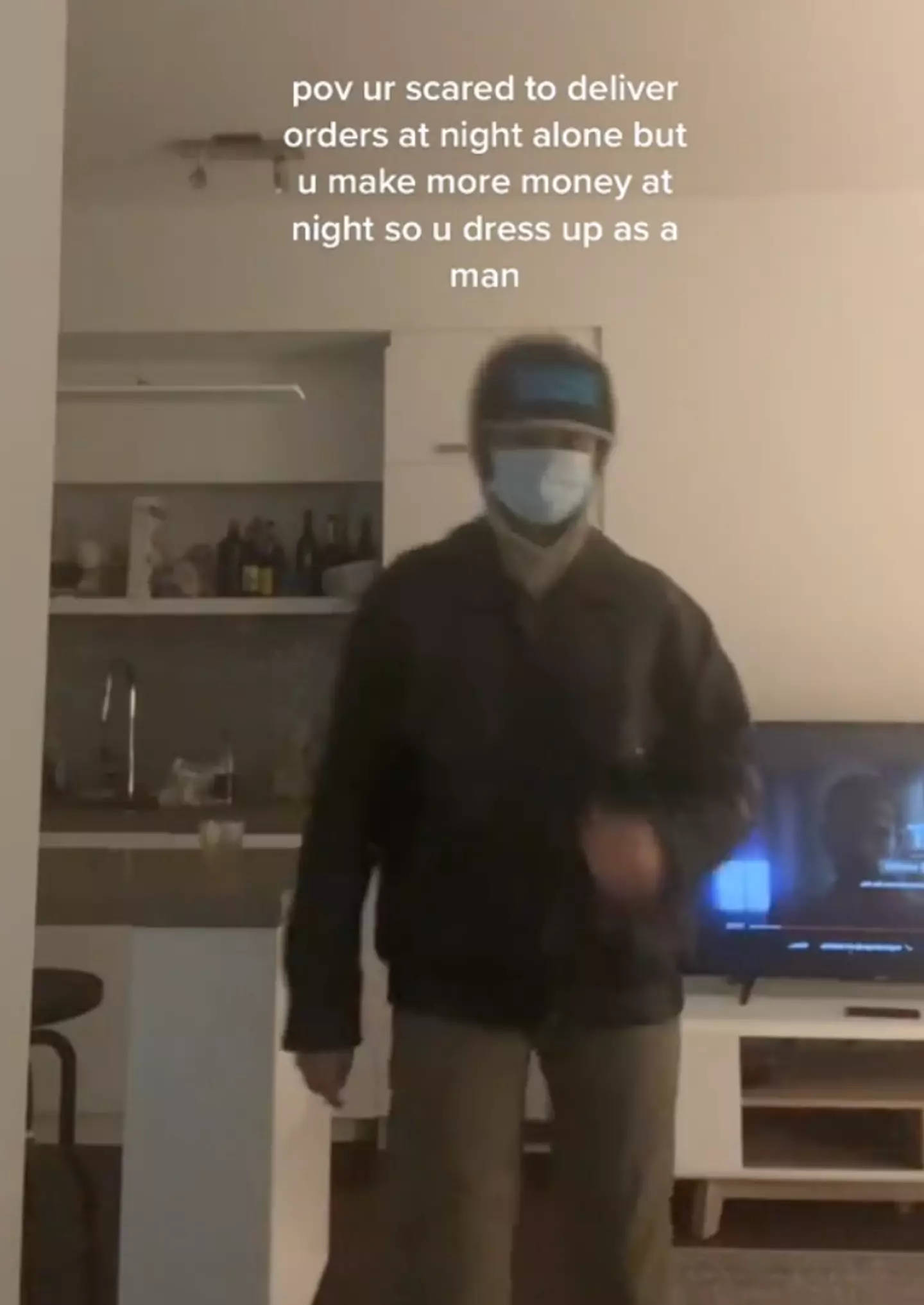 Tia's noticed a difference in feeling more safer when dressed 'as a man'.