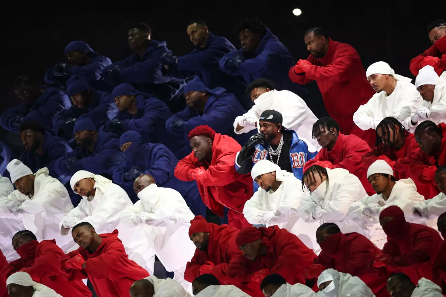 Kendrick Lamar took to the 2025 Super Bowl halftime stage (Kevin Sabitus/Getty Images)