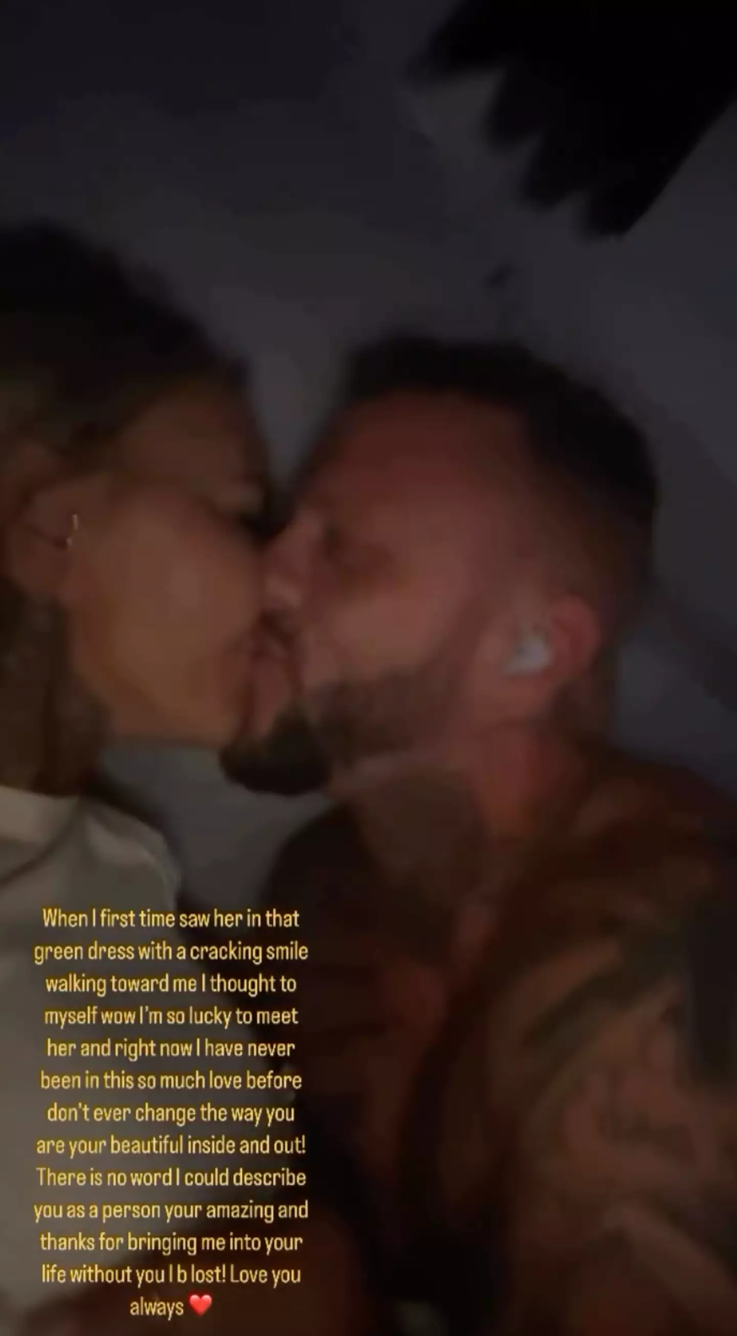 Ross shared a heartfelt message to his new partner on Instagram (Instagram/@mccarthy91_)