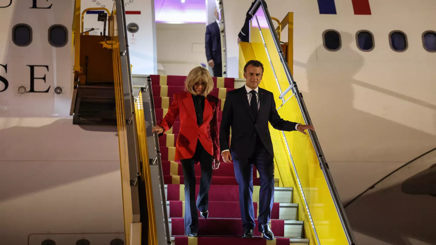 ‘Real reason’ Emmanuel Macron’s wife Brigitte ‘slapped’ him after lip reader reveals harsh comment she made straight after