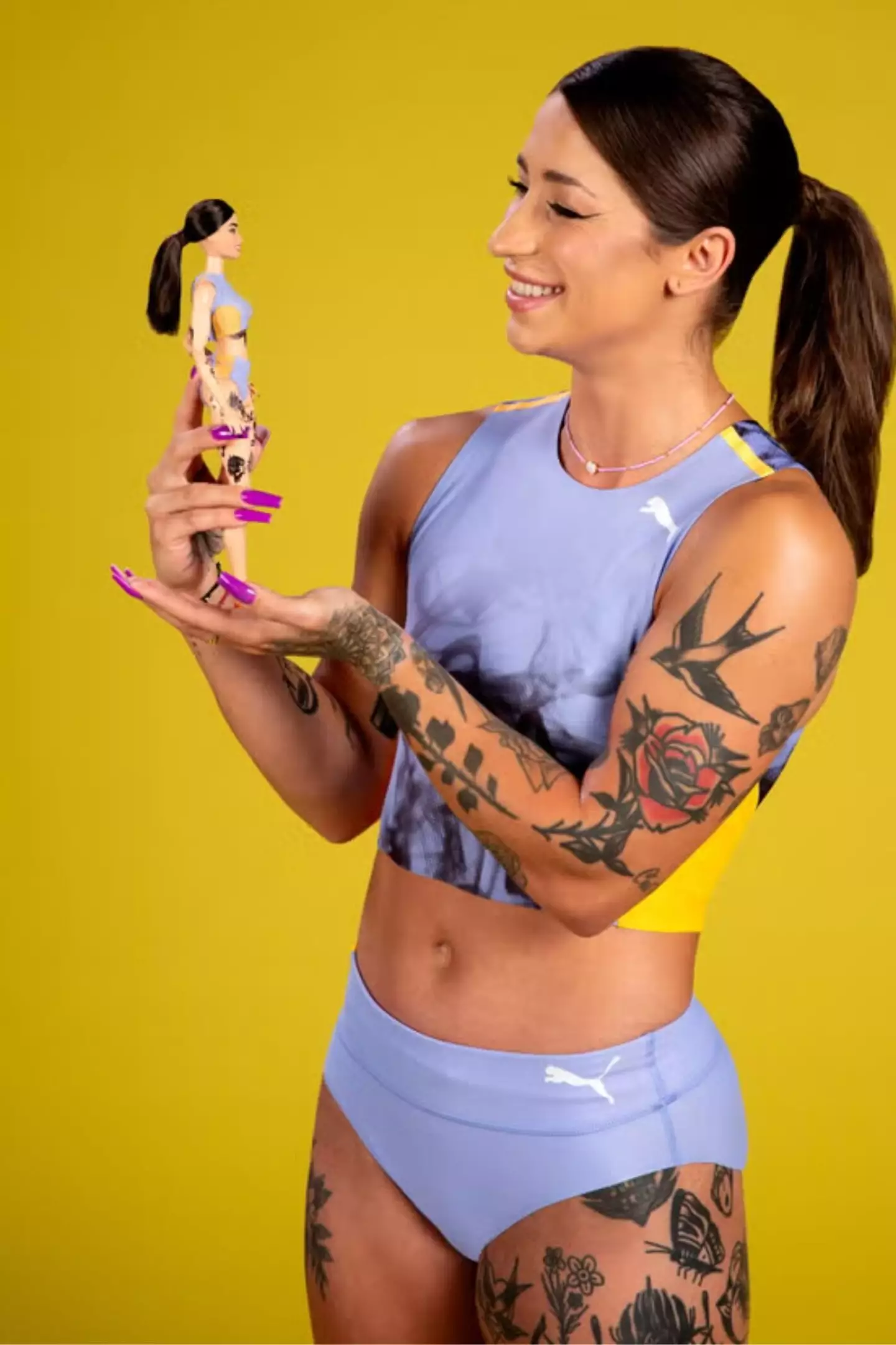 The runner was cast as a Barbie doll earlier this year. (Mattel)