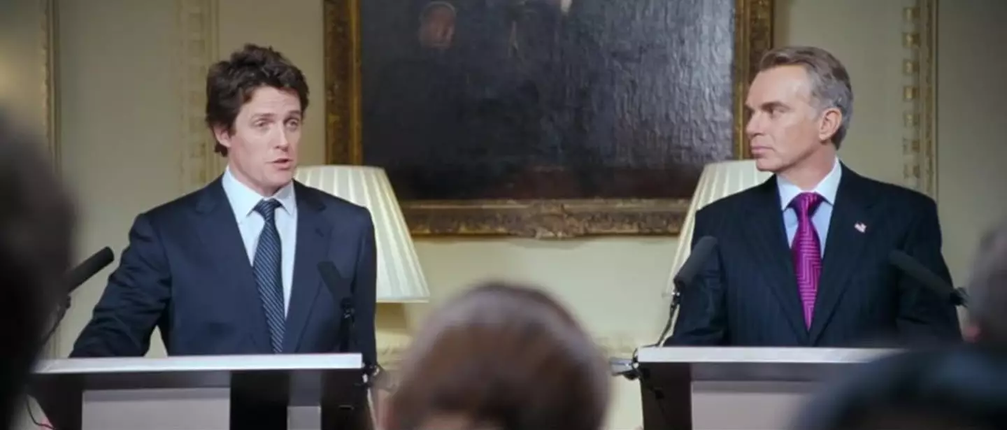 People couldn't help but make a Love Actually joke after watching the Trump and Starmer conference (Universal Pictures)