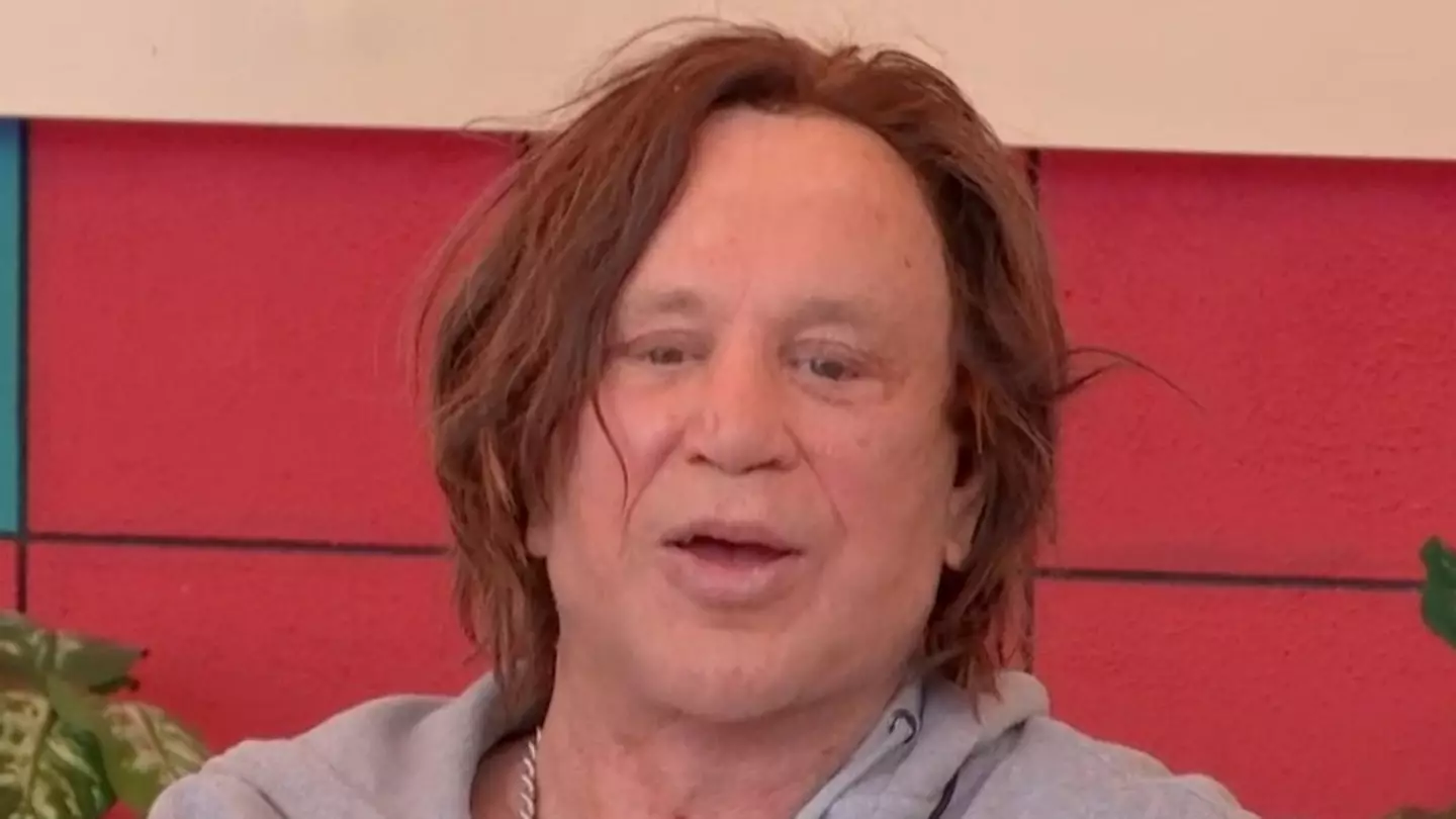 Celebrity Big Brother contestant Mickey Rourke has been called out for his homophobic comments to fellow housemate JoJo Siwa (ITV)