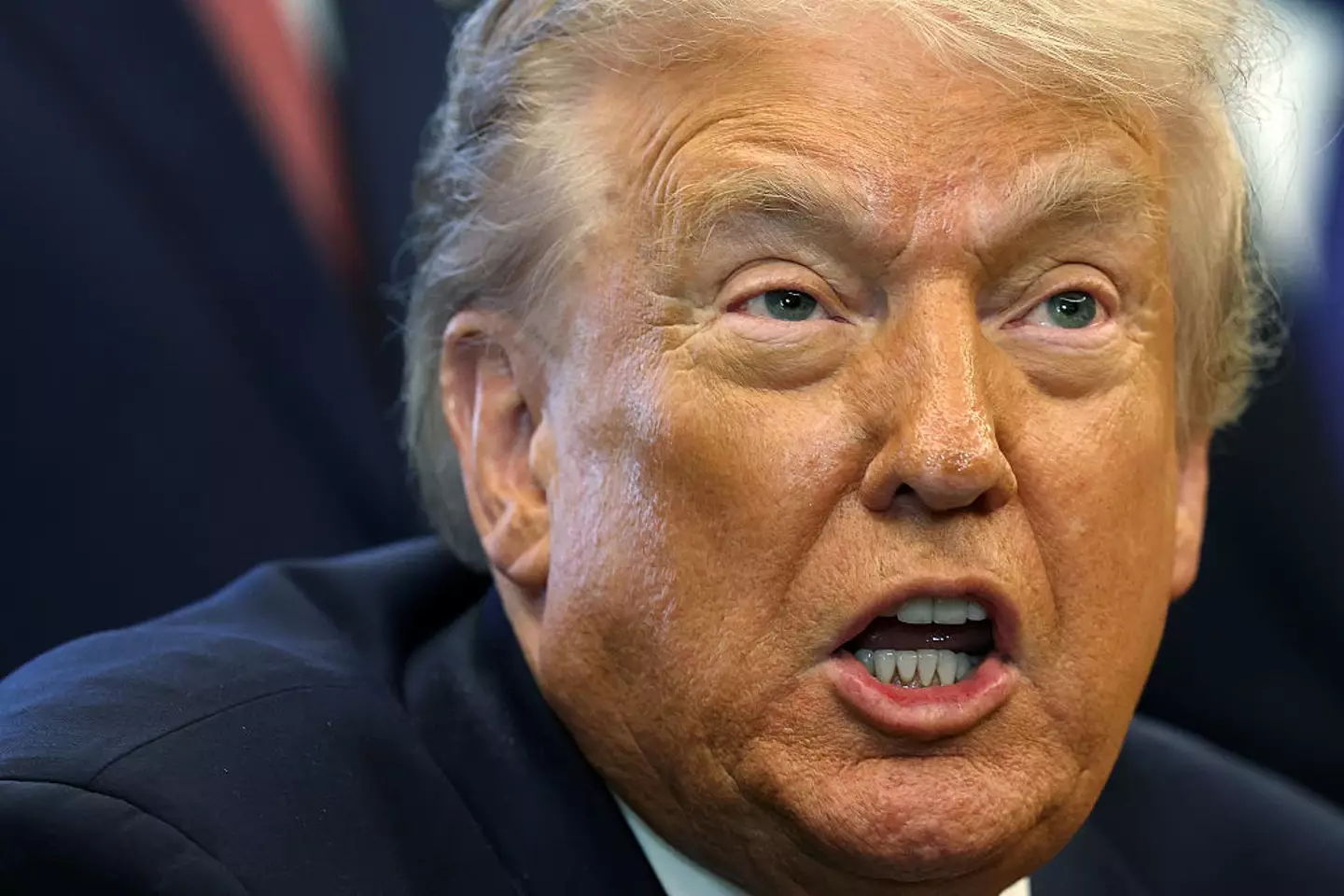 Donald Trump, who just called a female reporter 'piggy', has hit out at another journalist for not asking him a question 'nicely' enough (Win McNamee / Staff / Getty Images)