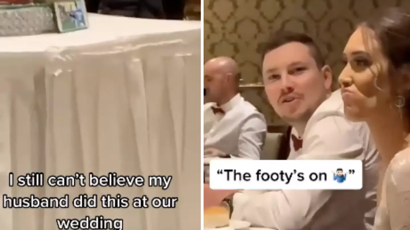 Bride's Outrage As Groom Watches Football At Wedding